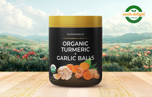 Organic Turmeric + Garlic Balls